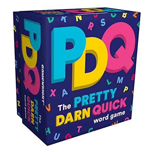 Gamewright PDQ - The Pretty Darn Quick Word Game Card Game Multi-colored, 5"