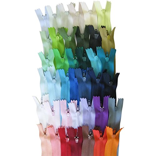 E-Goal 39 Color 18cm Tailor Sewing Nylon Closed Coil Zippers