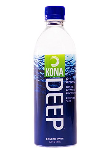 Kona Deep Pure Deep Ocean Electrolyte Mineral Water Bottles (500 ML), 24 Count