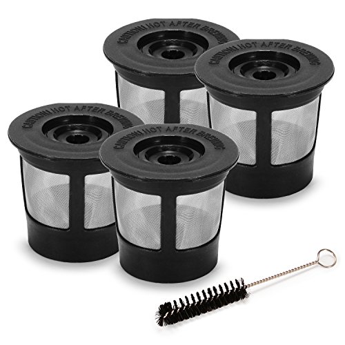 STYDDI 4 Pack Reusable Mesh Coffee Filter Cups for Keurig 1.0 Coffee Machine
