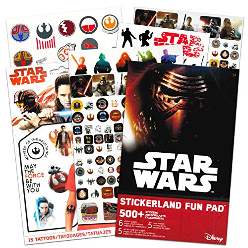 Disney Star Wars Stickers Travel Activity Set with Stickers, Activities, and Temporary Tattoos