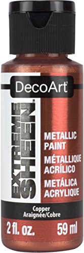 Book Cover DecoArt 2 Ounce, Copper Extreme Sheen Acrylic Paint, 2 Fl Oz (Pack of 1), Metallic