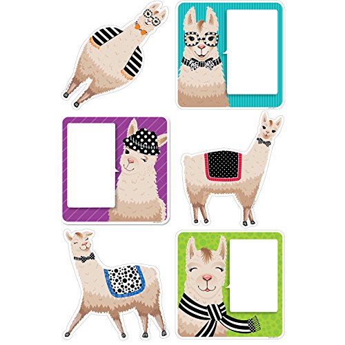 Creative Teaching Press Bold & Bright Llamas 6" Cut Outs (Accent for Calendars, Bulletin Boards, Rooms, Hallways, Learning Spaces and Other Classrooms Displays) (3377)
