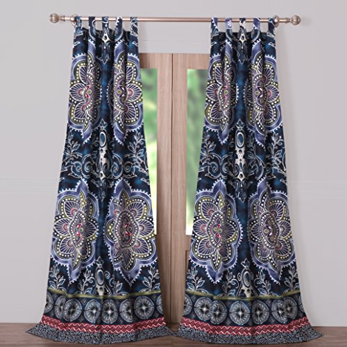 Barefoot Bungalow Twyla Midnight Window Panel Pair