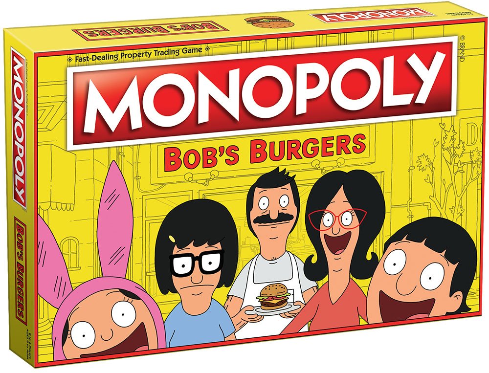 Monopoly Bobs Burgers Board Game | Themed Bob Burgers TV Show Monopoly Game | Officially Licensed Bob's Burgers Game