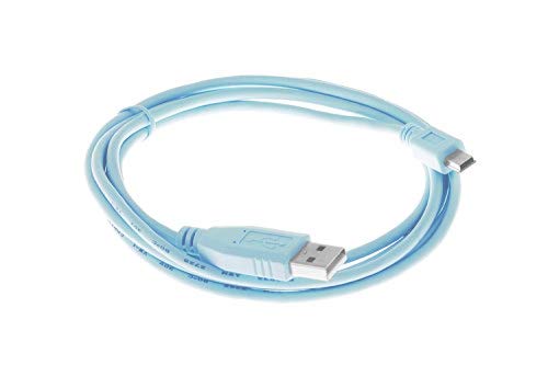 Book Cover Cisco Compatible Console Cable 6 Feet with USB Type A and mini-B Connectors CAB-CONSOLE-USB=