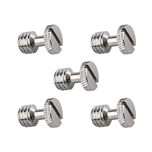 NICEYRIG 3/8 Inch Camera Quick Release Screw Tripod Screw Adapter Connecter DSLR Camera Rig Accessories- 5 Pack