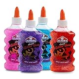Elmer Colle liquide avec brillants 4-Count Purple/Pink/Red/Blue