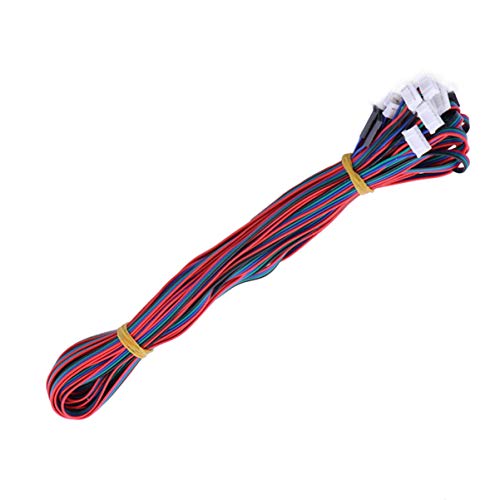 UEETEK 10pcs 3D Printer Stepper Motor Cable Lead Wire HX2.54 4 pin to 6 pin 1M