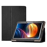 Transwon 10 Inch Tablet Case for Dragon Touch K10/Max10, ZONKO 10, Victbing/Winsing/Hoozo/Wecool/Tabtrust/Allmeida/Foren-Tek/Ansxiy/BATAI/ANTEMPER/MEIZE 10 Inch Tablet, Feonal Tablet 10 Inch - Black