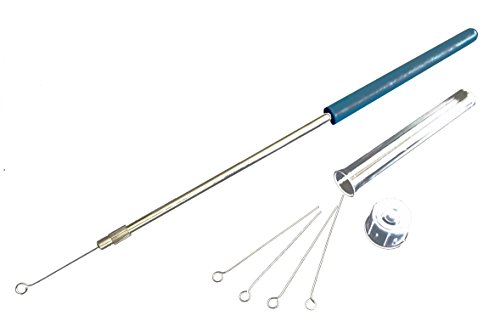 Bacterial Inoculating Loops - Holder (8 inch) and Five Reusable Nichrome Wire Tips (2.2 inch)
