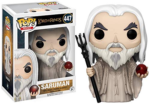 Book Cover Funko POP Movies The Lord of The Rings Saruman Action Figure
