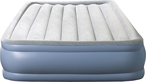 Book Cover Beautyrest Hi-Loft Inflatable Mattress: Raised-Profile Air Bed with External Pump, Queen