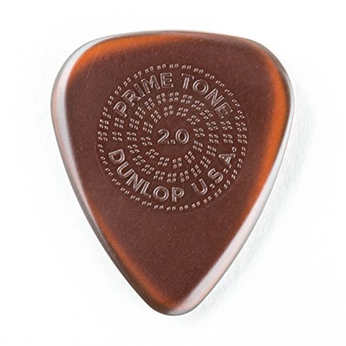Dunlop Primetone Standard 2.0mm Sculpted Plectra with Grip, 3 Pack