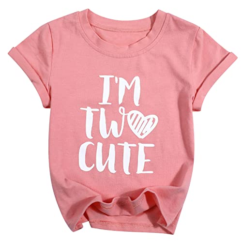 FAYALEQ Toddler Baby Girls Birthday Outfits Letter Print Short Sleeve Tops and Skirt Clothes Party Dress Set