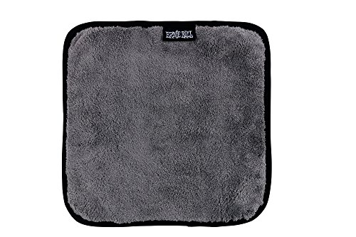 Ernie Ball Plush Microfiber Polish Cloth Guitar Cleaning And Care Product (P04219) , Gray