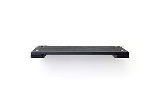CatastrophiCreations Solid Wood Cat Shelf Handcrafted Wall-Mounted Cat Furniture, Onyx, 18"