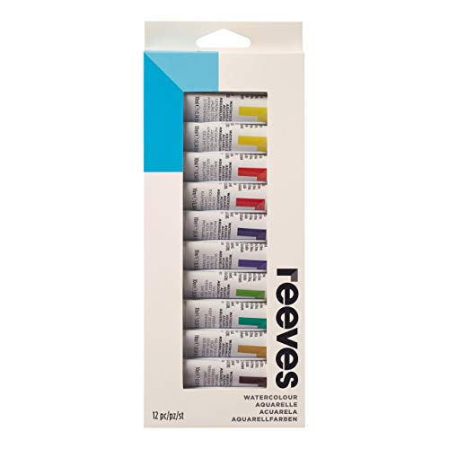 Book Cover Reeves Watercolor Paint 10ml Tubes, Set of 12, Water Colour