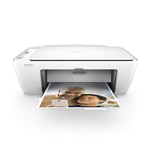 Book Cover HP DeskJet 2655 All-in-One Compact Printer, HP Instant Ink, Works with Alexa - White (V1N04A)