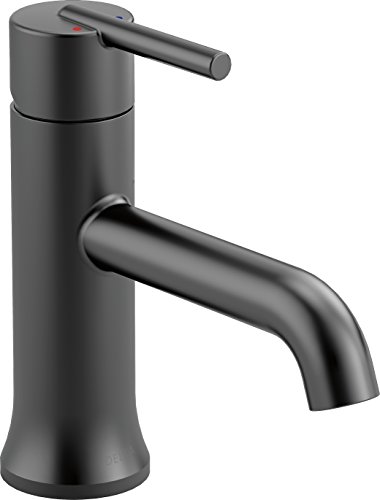 Book Cover Delta Faucet Trinsic Single-Handle Bathroom Faucet, Matte Black 559LF-BLLPU