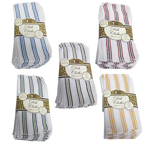Better Home 24-pack Dish Cloths, Colors May Vary, 12x12 Inch