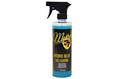 Book Cover McKee’s 37 MK37-630 Hydro Blue SiO2 Coating | Ceramic Car Wax Spray | Advanced SiO2 Coating | Hydrophobic Top Coat Paint Sealant Protection, 16 oz