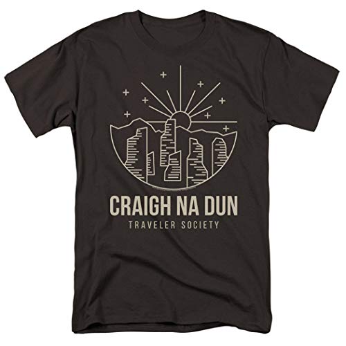 Book Cover Popfunk Outlander Craigh Na Dun Traveler T Shirt & Stickers (Medium) Charcoal