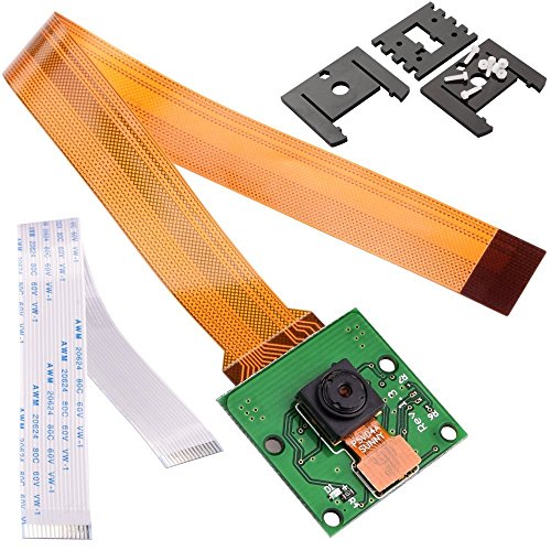kuman for Raspberry Pi Camera Module 5MP 1080p OV5647 Sensor with 15 Pin FPC Cable + Pi Zero Ribbon Cable 15cm for Raspberry Pi 4 3 2 Model B B+ A+ and Pi Zero
