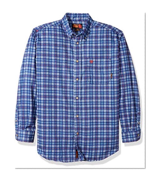 Ariat Men's Flame Resistant Work Shirt, Multi Colored Collins, Large