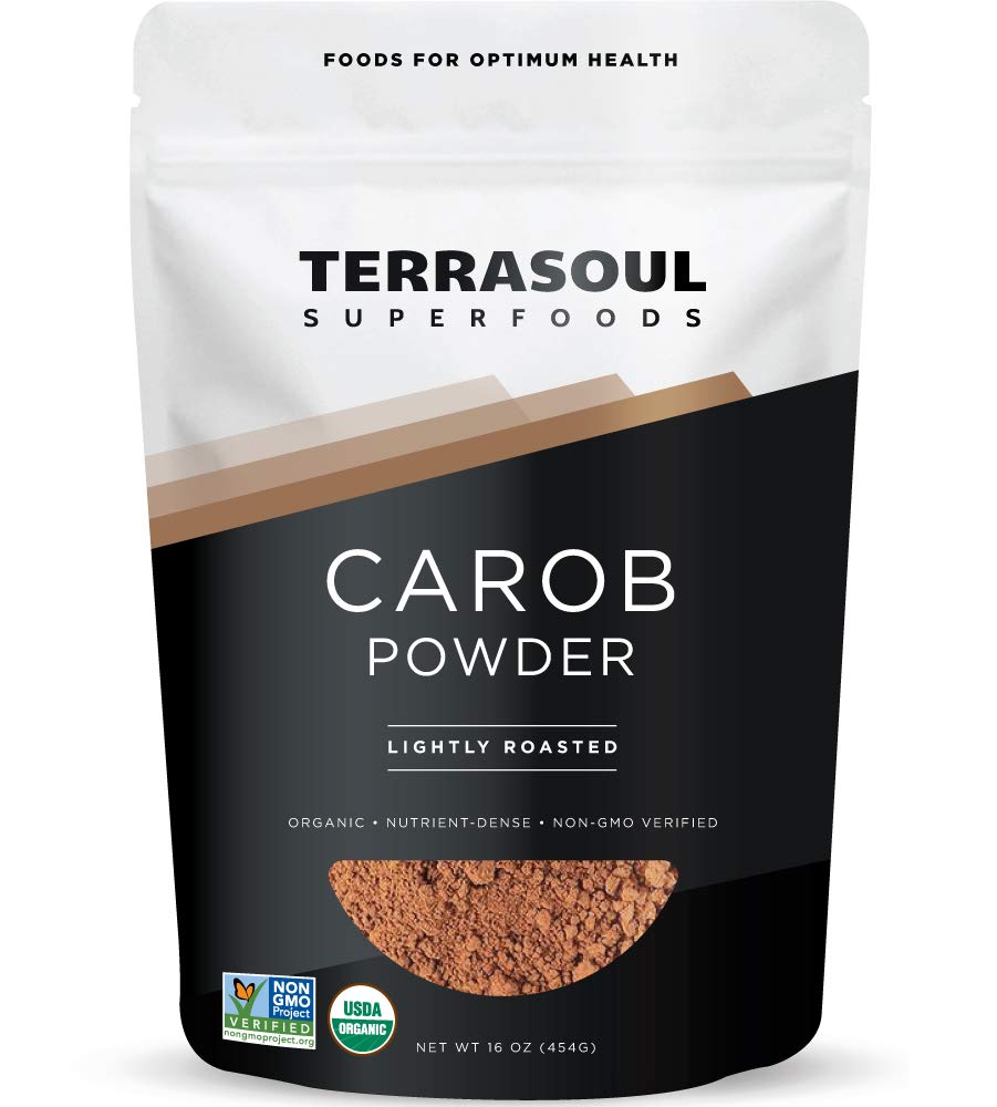Book Cover Terrasoul Superfoods Organic Carob Powder, 1 Lb - Cocoa Powder Alternative | High in Fiber
