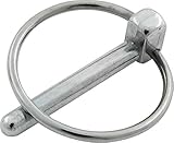 ALL18506-4 Allstar Performance Replacement Hood Pin Clips 1/4" Steel Chrome Set of 4