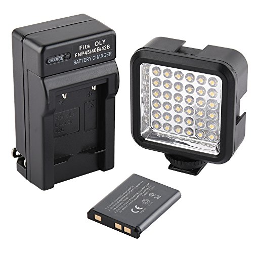 SUPON Ultra-Bright LED 36 Video Light Continuous on Camera Lighting Camcorders with Rechargeable Battery Pack and Charger Compatible for Canon, Nikon,Sony, Olympus,Pentax DSLR Cameras