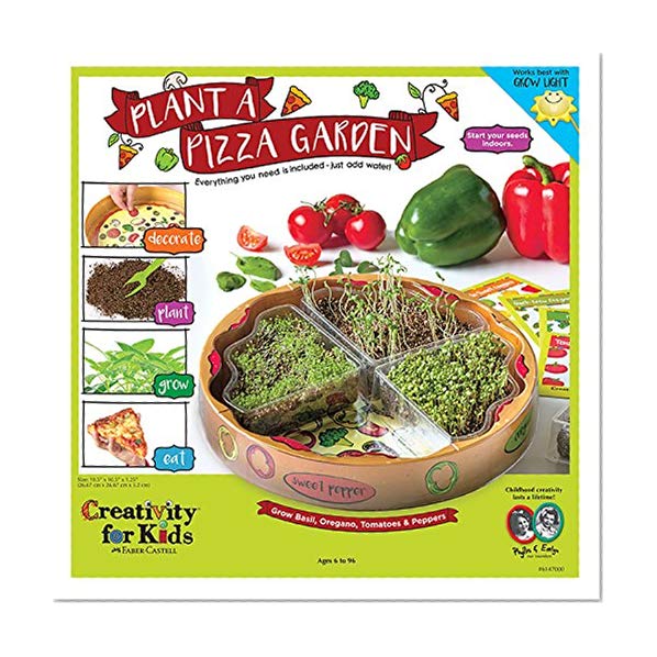 Book Cover Creativity for Kids Plant a Pizza Garden - Vegetable and Herb Starter Kit for Kids