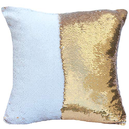 Book Cover Reversible Sequin Pillow Case Decorative Mermaid Pillow Cover Color Changing Cushion Throw Pillowcase 16