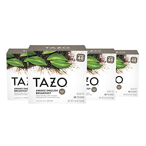 TAZO Tea Bags, English Breakfast Tea, 48 Count (Pack of 4)