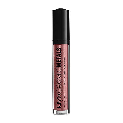 NYX PROFESSIONAL MAKEUP Cosmic Metals Lip Cream, Liquid Lipstick, Crystalized Metal, 0.13 Fluid Ounce