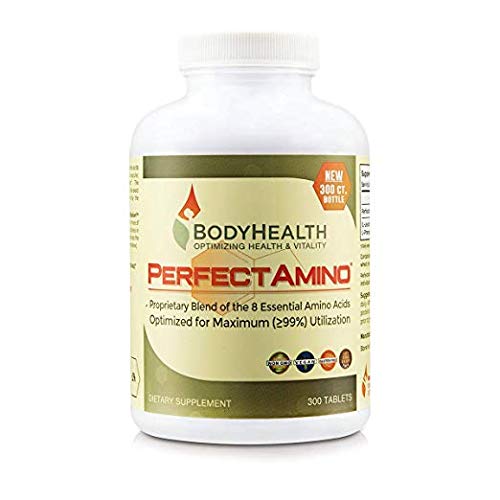 Book Cover BodyHealth PerfectAmino (300 Tablets) 8 Essential Amino Acids Supplements with BCAA, Increase Muscle Recovery, Boost Energy & Stamina, 99% Utilization, Vegan Branched Chain Protein Pre/Post Workout