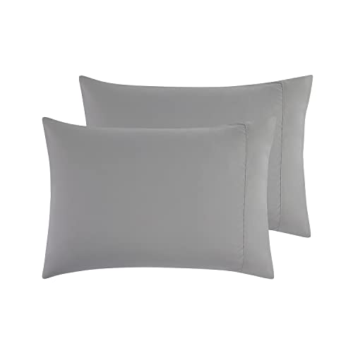 Book Cover Empyrean Bedding Pillow Case – King Size Pillow Cases 2, Soft Microfiber King Pillow Cases 2, Ultra Cooling, Stain, Fade Resistant King Pillowcases, Envelope Enclosure King Pillow Case Silver