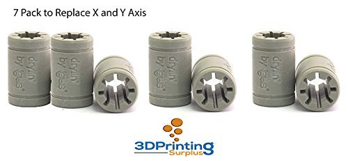 3D Printer Solid Polymer LM8UU Bearing 8mm shaft - Igus Drylin RJ4JP-01-08 for Anet A8 Prusa i3 3D Printer RepRap