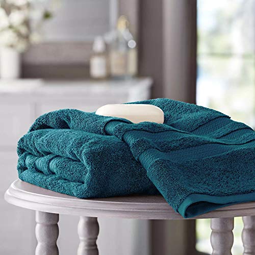 Book Cover Member's Mark Hotel Premier Collection 100% Cotton Luxury Bath Towel, Peacock