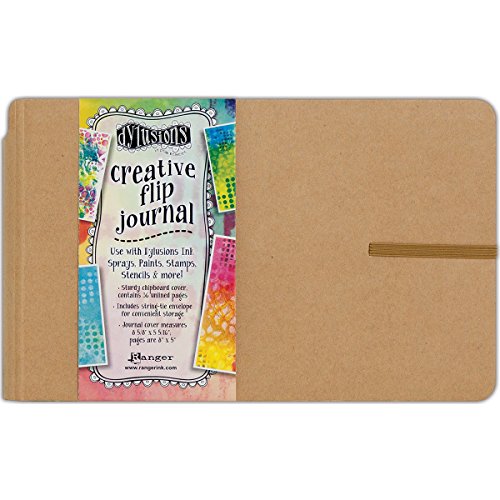Book Cover Ranger Creative Flip Journal Small Dylusions CreativeFlipJournal, Brown