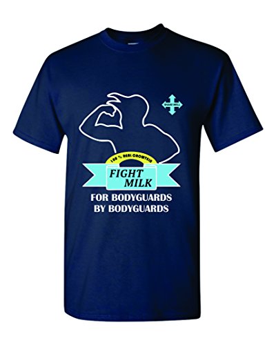 EliteDesignzz Men's Fight Milk Official t-Shirt (Navy XL)