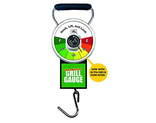 Original Grill Gauge Propane Tank Scale By Grill Gauge - Improved Design With New Easy Lift Indicator - Works On Standard 20 lb. Or 15lb Labelled Exchange Tanks