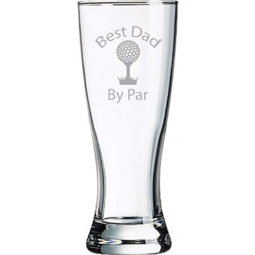 Dad Golf Gift - Best Dad by Par - Funny Golfer Birthday - Gift for Dad Brother Father in Law - Beer Drinker - Golf ball - Dad to be - Step Dad - Golf cart