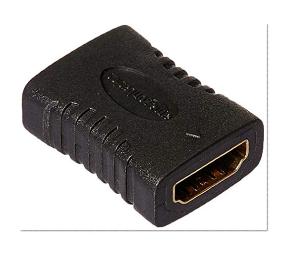 AmazonBasics Coupleur HDMI, 29 x 22 mm, Noir