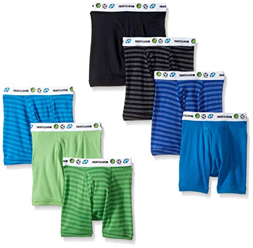Fruit of the Loom Boys' Boxer Brief, Exposed and Covered Waistband