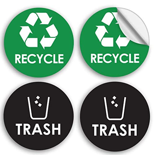 Book Cover Recycle Sticker Trash Bin Label - 4