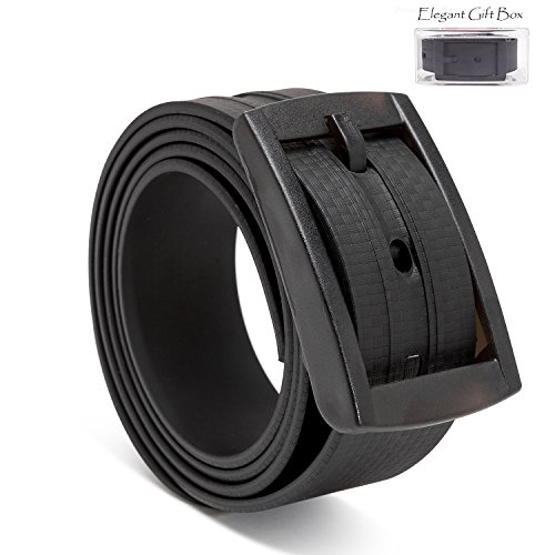 Metal-free 3D Embossed belt, Custom, Waterproof and Adjustable Cut-to-fit,Enclosed in an Elegant Gift Box