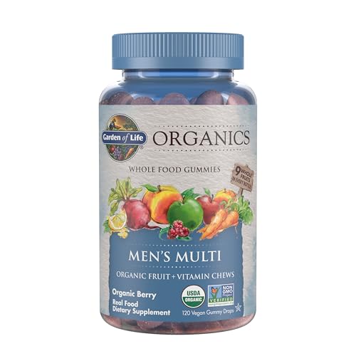 Garden of Life mykind Organics Men's Gummy Vitamins Multi Berry, 120 Count
