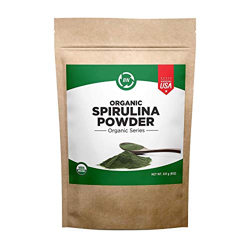 Spirulina Powder Organic - USDA Certified - RAW Nutrient Dense Over 70% Protein Per Serving - Purest Source Vegan Protein - Superfood - Rich in Vitamins and Minerals